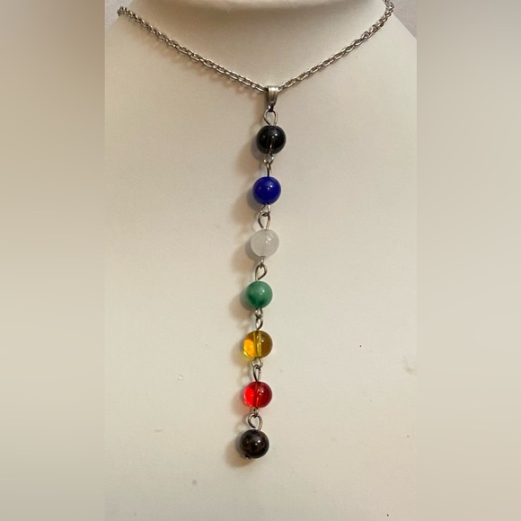 Chakra bead necklace NEW!!  118 - Picture 2 of 3